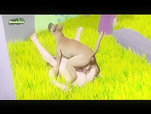 female teen fucking dog