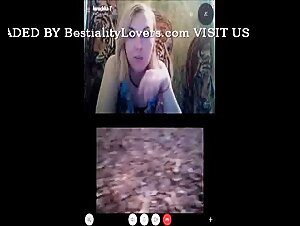 Wild Animal Play: Young Woman and Her Dog Get Wild.
