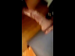 The whore and her dog's first encounter with the dildo