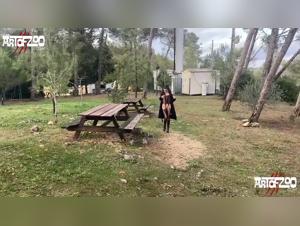 A Sexy Slut Who Plays with Her Dog